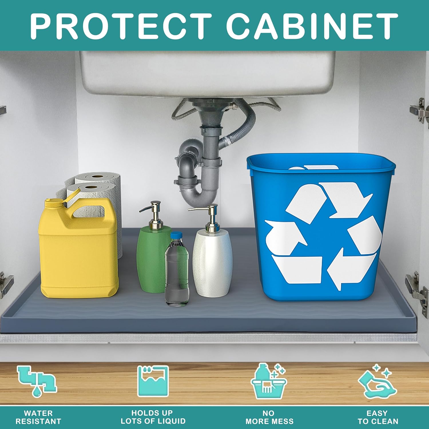 Waterproof Silicone Under Sink Mat