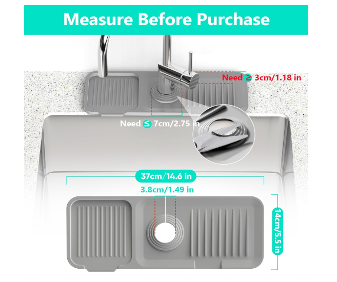Faucet Mat for Kitchen Sink