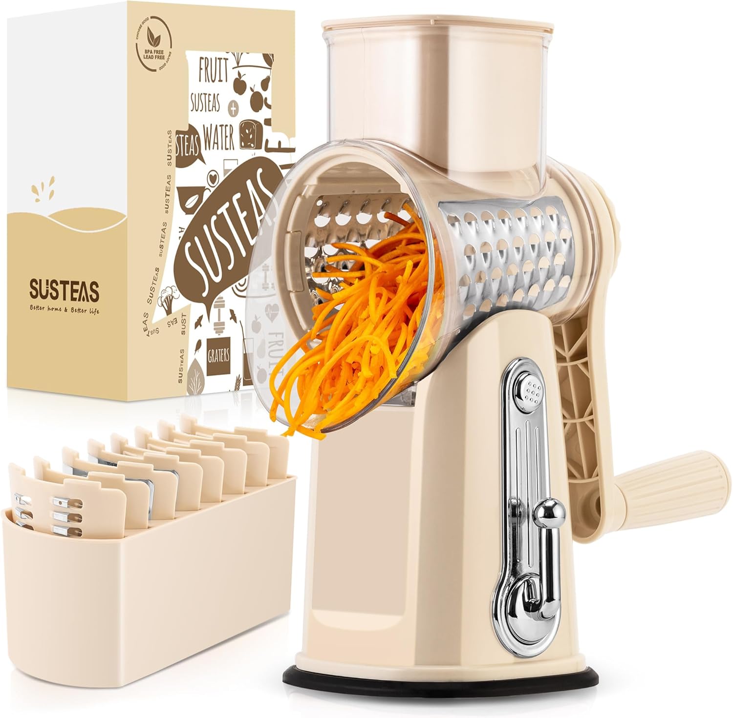 Rotary Cheese Grater with Handle