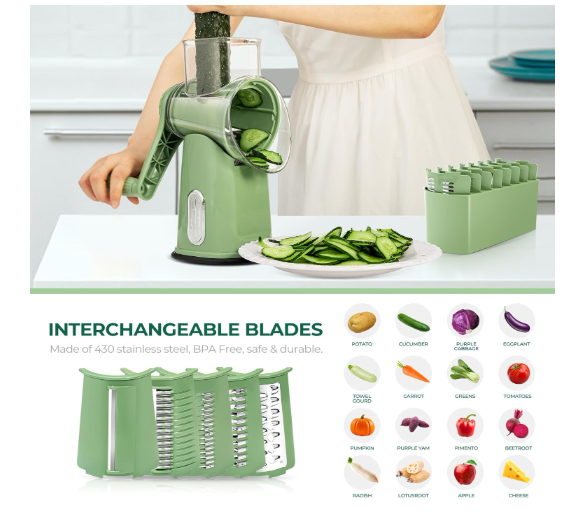 Rotary Cheese Grater with Handle