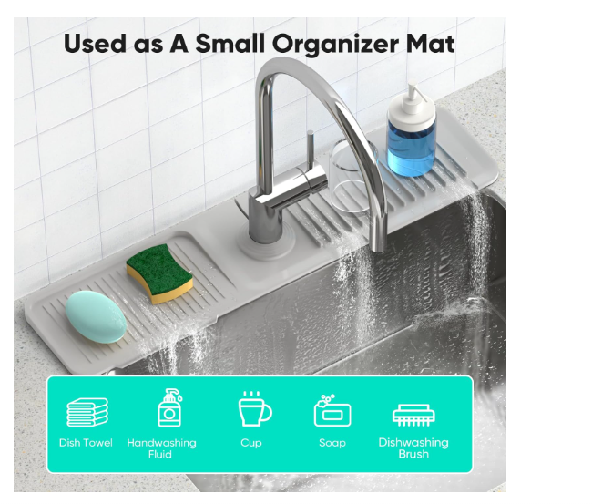 Faucet Mat for Kitchen Sink