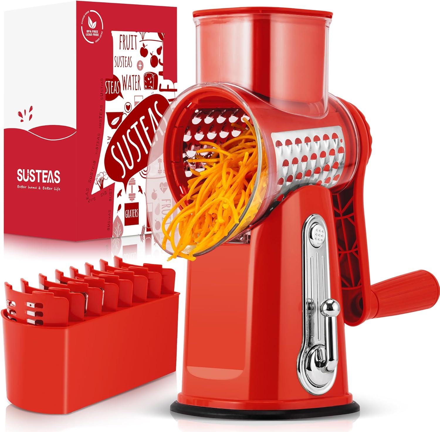 Rotary Cheese Grater with Handle