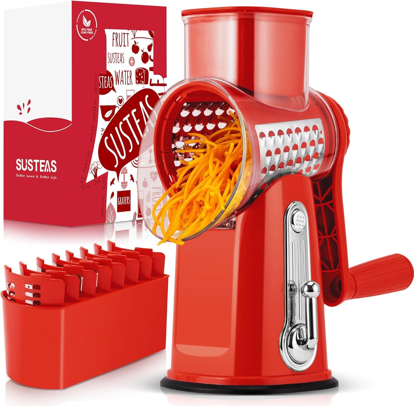 Rotary Cheese Grater with Handle
