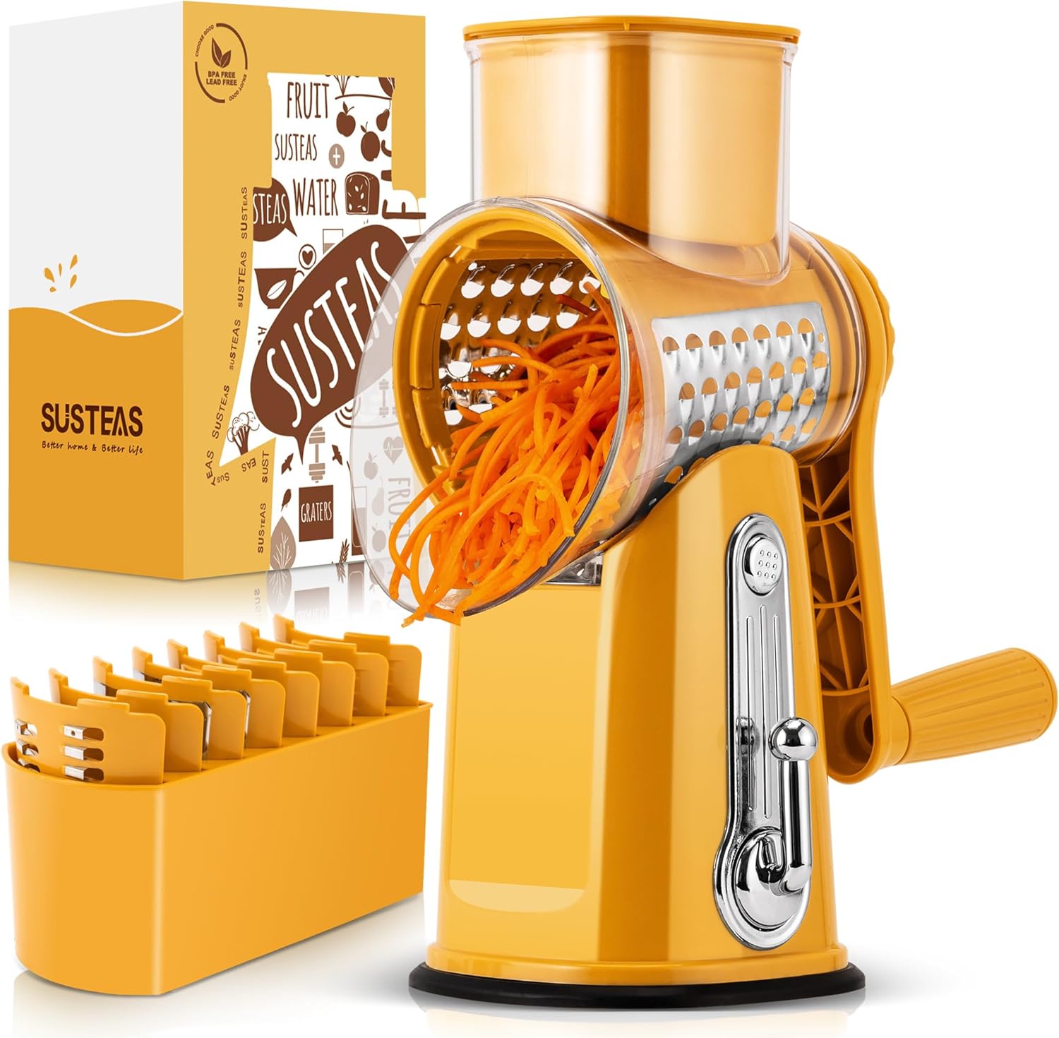 Rotary Cheese Grater with Handle